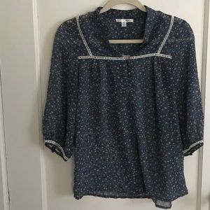 UO collared floral blouse
